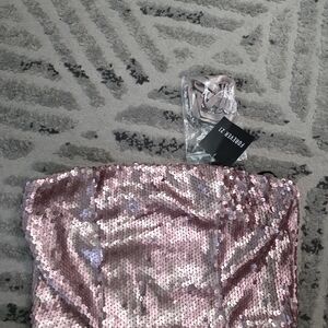 Forever 21 Blush Sequin Mini Skirt